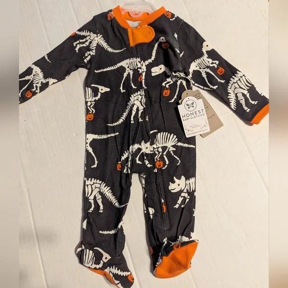 Infant Dinosaur/Halloween Onesie Outfit By Honest Size 0-3 Months BNWT - Picture 1 of 6